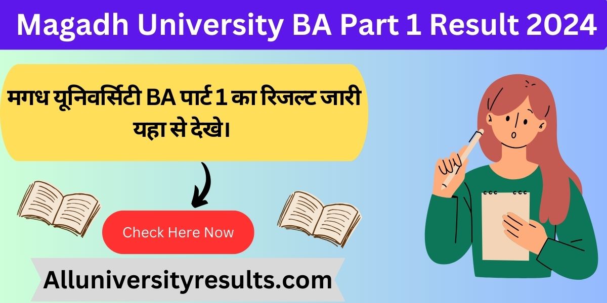Magadh University BA Part 1 Result 2024