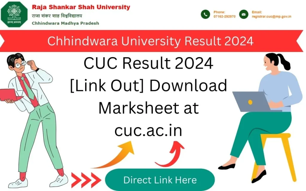 CUC Result 2024 [Link Out] Download Marksheet at cuc.ac.in
